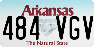 AR license plate 484VGV
