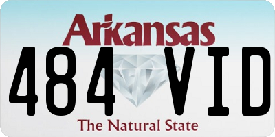 AR license plate 484VID