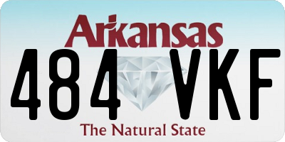 AR license plate 484VKF