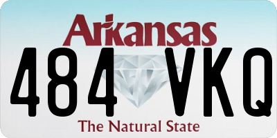 AR license plate 484VKQ