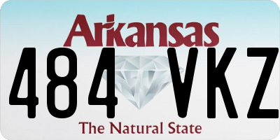 AR license plate 484VKZ