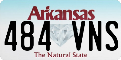 AR license plate 484VNS