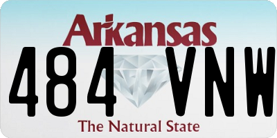 AR license plate 484VNW