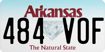 AR license plate 484VOF