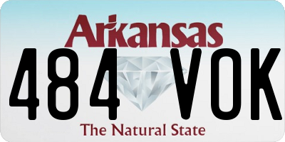 AR license plate 484VOK