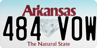 AR license plate 484VOW