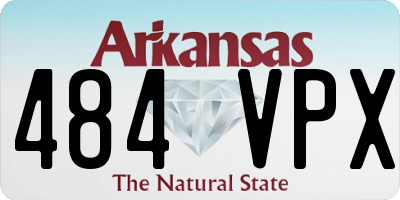 AR license plate 484VPX