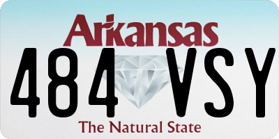 AR license plate 484VSY