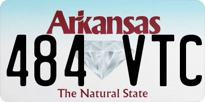 AR license plate 484VTC