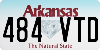 AR license plate 484VTD