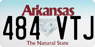 AR license plate 484VTJ