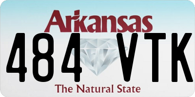 AR license plate 484VTK
