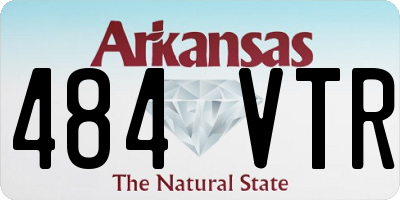 AR license plate 484VTR