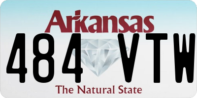 AR license plate 484VTW