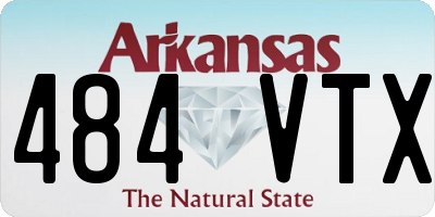AR license plate 484VTX