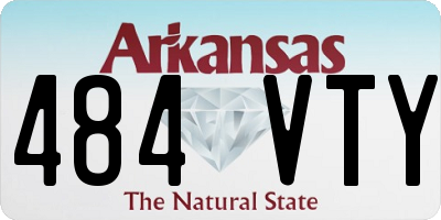 AR license plate 484VTY