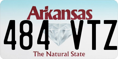 AR license plate 484VTZ
