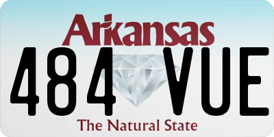 AR license plate 484VUE