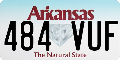 AR license plate 484VUF