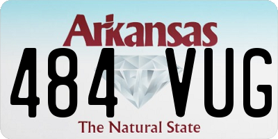 AR license plate 484VUG