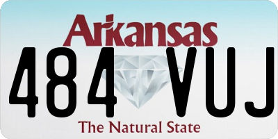 AR license plate 484VUJ