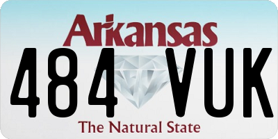 AR license plate 484VUK