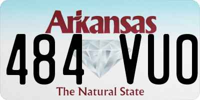 AR license plate 484VUO