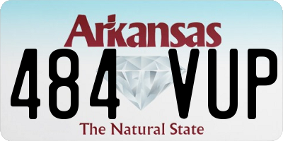 AR license plate 484VUP