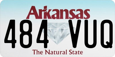 AR license plate 484VUQ