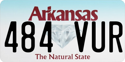 AR license plate 484VUR
