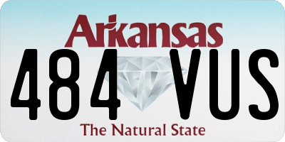 AR license plate 484VUS