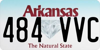 AR license plate 484VVC