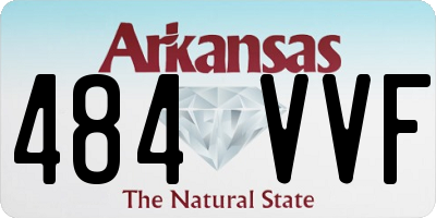AR license plate 484VVF