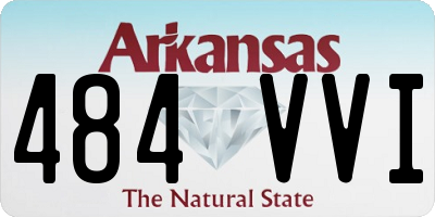 AR license plate 484VVI