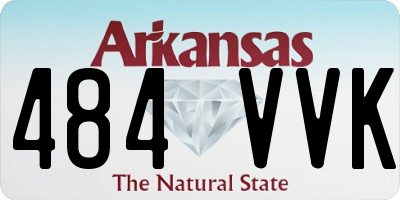 AR license plate 484VVK