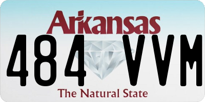 AR license plate 484VVM