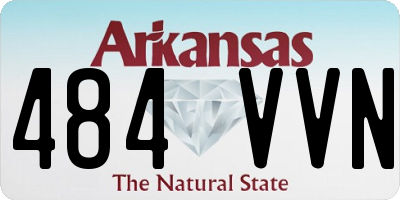 AR license plate 484VVN