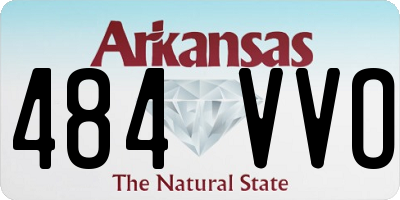 AR license plate 484VVO