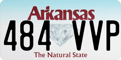 AR license plate 484VVP
