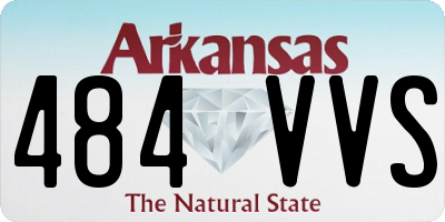 AR license plate 484VVS