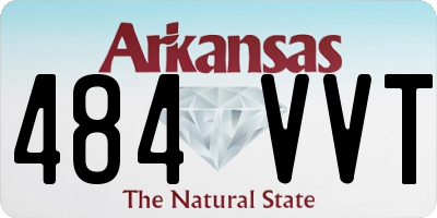 AR license plate 484VVT