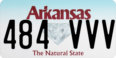 AR license plate 484VVV