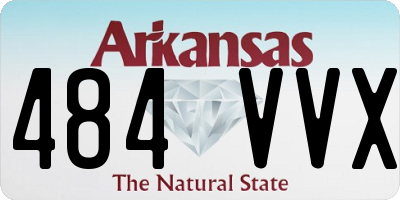 AR license plate 484VVX
