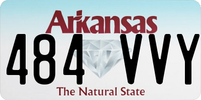 AR license plate 484VVY