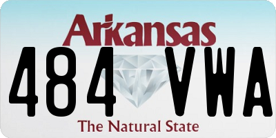 AR license plate 484VWA