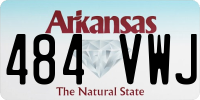 AR license plate 484VWJ