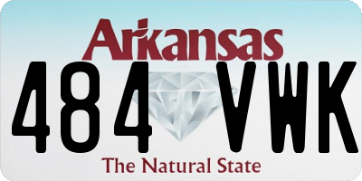 AR license plate 484VWK