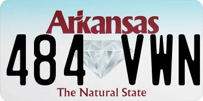 AR license plate 484VWN