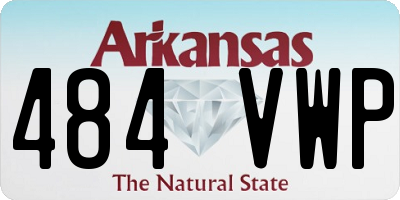 AR license plate 484VWP