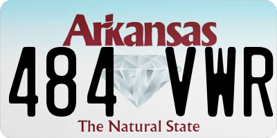 AR license plate 484VWR